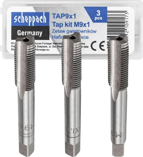 Набор метчиков Scheppach Sch-TAP9x1 (62786)