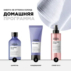 Тонирующий кондиционер для волос L'Oreal Professionnel Serie Expert Blondifier (200мл) — фото 7