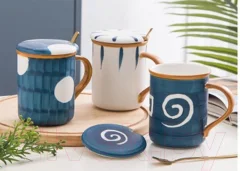 Кружка с ложкой MONAMI SET-102 — фото 3