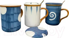 Кружка с ложкой MONAMI SET-102 — фото 8