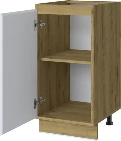 Шкаф-стол кухонный Anrex Set plus 1D/40 (дуб наварра/белый) — фото 8