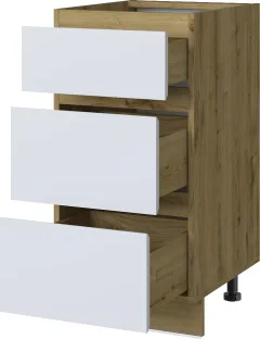 Шкаф-стол кухонный Anrex Set plus 3S/40 (дуб наварра/белый) — фото 2