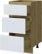 Шкаф-стол кухонный Anrex Set plus 3S/40 (дуб наварра/белый) — фото 5