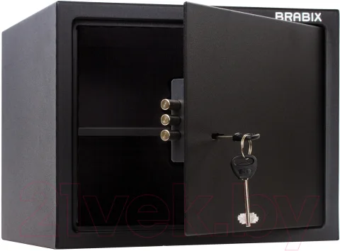 Мебельный сейф Brabix SF-280KL / 291148 (черный)