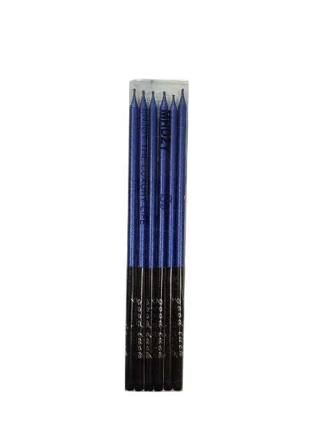 Набор свечей для торта S.G. Home Праздник SG-CC-6GL (6шт, синий/черный)