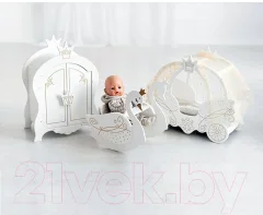 Аксессуар для куклы Leader Toys Shining Crown Шкаф / 72020 (белоснежный шелк) — фото 4