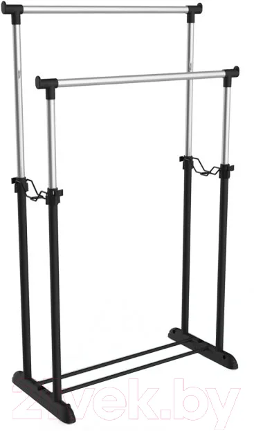 Стойка для одежды Sheffilton SHT-WR4150 (черный/черный муар)