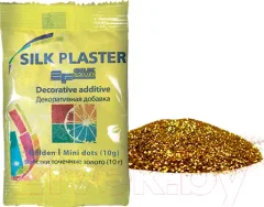 Блестки для жидких обоев Silk Plaster Точка мини (10гр, золото) — фото 3