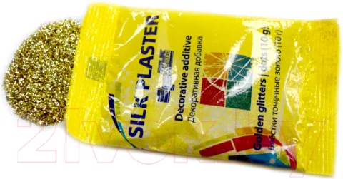 Блестки для жидких обоев Silk Plaster Точка (10гр, золото)