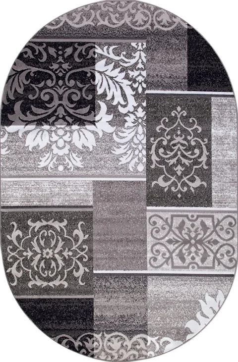 Ковер Merinos Silver D216-OVAL-GRAY (2x3)