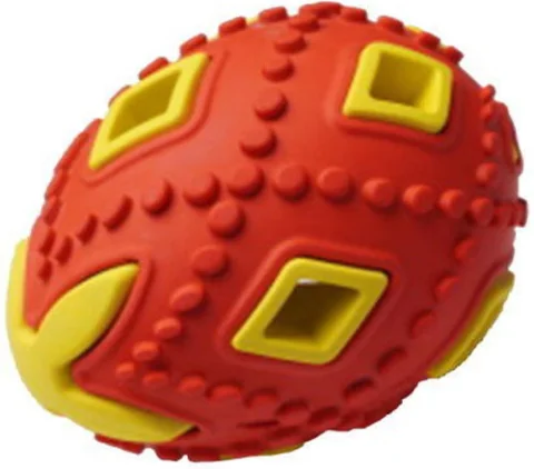 Игрушка для собак Homepet Silver Series Яйцо / 78982 (красный/желтый)