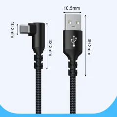 Зарядный кабель BreezyTech SL005 USB to Type-C (1м, черный) — фото 3
