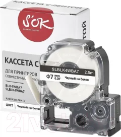 Картридж-лента S'OK SLBLK4WBA7 — фото 8