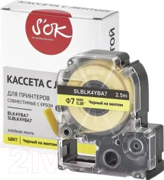 Картридж-лента S'OK SLBLK4YBA7 — фото 8