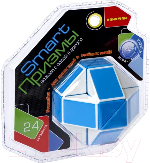 Игра-головоломка Bondibon Smart Призмы / ВВ5279 (синий/белый)