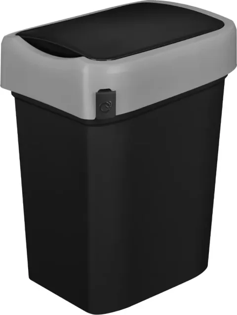 Мусорное ведро Restola Smart Bin с крышкой маятник / 435289913 (25л, черный)