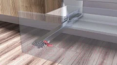 Комплект направляющих мебельных Samet Smart Slide Push Open / 127210424 (полного выдвижения 400мм) — фото 2