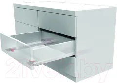 Комплект направляющих мебельных Samet Smart Slide Push Open / 12722416 (частичного выдвижения 500мм) — фото 2