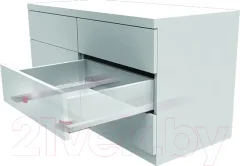 Комплект направляющих мебельных Samet Smart Slide Push Open / 12722416 (частичного выдвижения 500мм) — фото 9