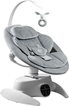 Детский шезлонг Amarobaby Smart swing / AB24-22SMART/11 (серый) — фото 1