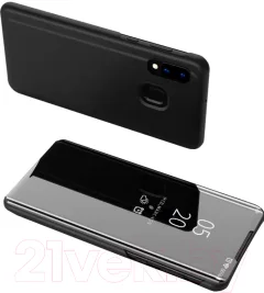 Чехол-книжка Case Smart View для Galaxy A40 (черный) — фото 1