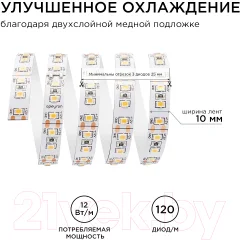 Светодиодная лента Apeyron Electrics СТ SMD2835 / 00-131 — фото 6