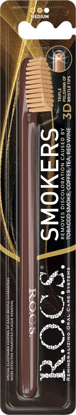 Зубная щетка R.O.C.S. Smokers средняя