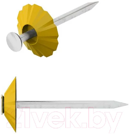 Гвоздь декоративный Starfix SMZ1-92333-100 (100шт, желтый)