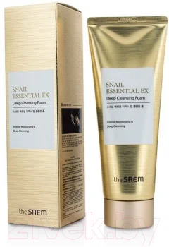 Пенка для умывания The Saem Snail Essential EX Wrinkle Solution Deep Cleansing Foam (150г) — фото 1