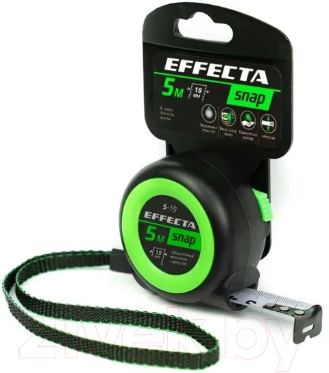 Рулетка Effecta Snap 19мм / 560519 (5м)