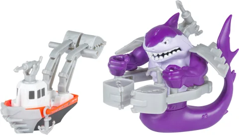 Корабль игрушечный Nikko Snap'n Play Фиолетовый кракен vs Оранжевая лодка / 20306