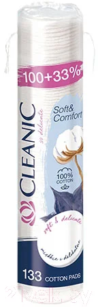 Ватные диски Cleanic Soft and Comfort п/э (100шт)