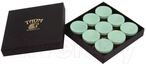 Мел для бильярда Taom Soft Chalk (9шт, зеленый)