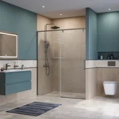 Душевая дверь BelBagno SOFT_CLOSE-1-BF-1-160-C-GM — фото 2