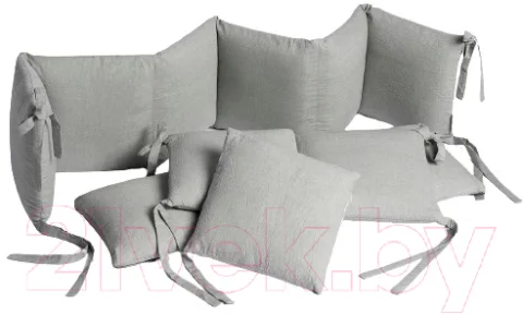 Бортик в кроватку Perina Soft Cotton / СК1/4-05.13 (серо-оливковый)