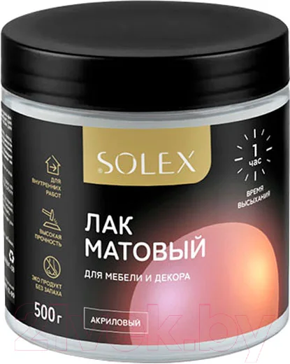 Лак Solex Для мебели матовый (500г)