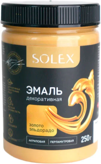 Эмаль декоративная Solex Золото эльдорадо (250г)