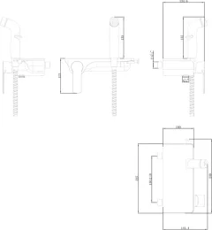 Гигиенический душ со смесителем LEMARK Solo LM7168CW — фото 7