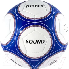Футбольный мяч Torres Sound F30255 (белый/синий/черный) — фото 3