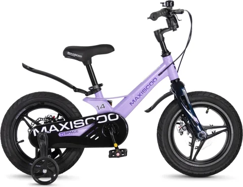 Детский велосипед Maxiscoo Space Deluxe Plus 14 2026 / MSC-S1454D (лавандовый матовый, разобранный, в коробке)