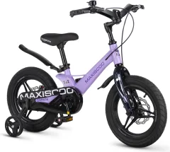 Детский велосипед Maxiscoo Space Deluxe Plus 14 2026 / MSC-S1454D (лавандовый матовый, разобранный, в коробке) — фото 3