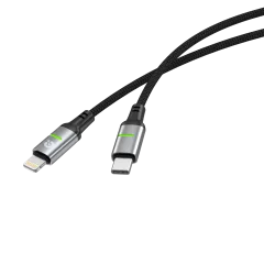 Зарядный кабель Atomic SparkX USB-C-Lightning / 30.418 (1.2м, черный) — фото 2