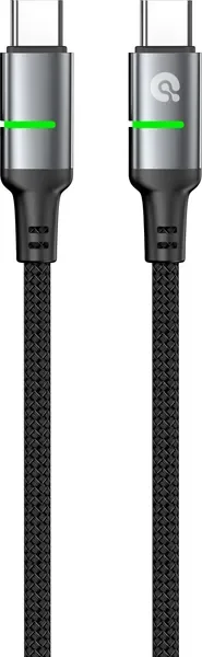 Зарядный кабель Atomic SparkX USB-C-USB-C / 30.416 (1.2м, черный) — фото 7