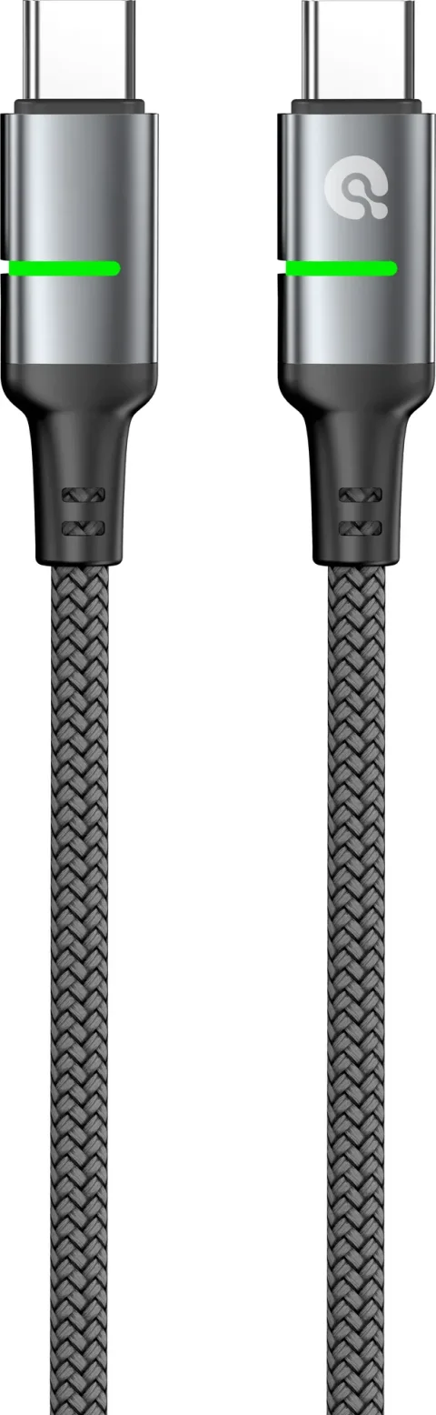 Зарядный кабель Atomic SparkX USB-C-USB-C / 30.417 (1.2м, серый)