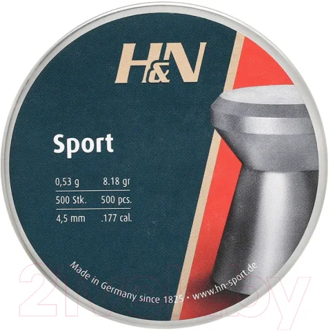 Пульки для пневматики H&N Sport 4.5мм 0.53г (500шт)