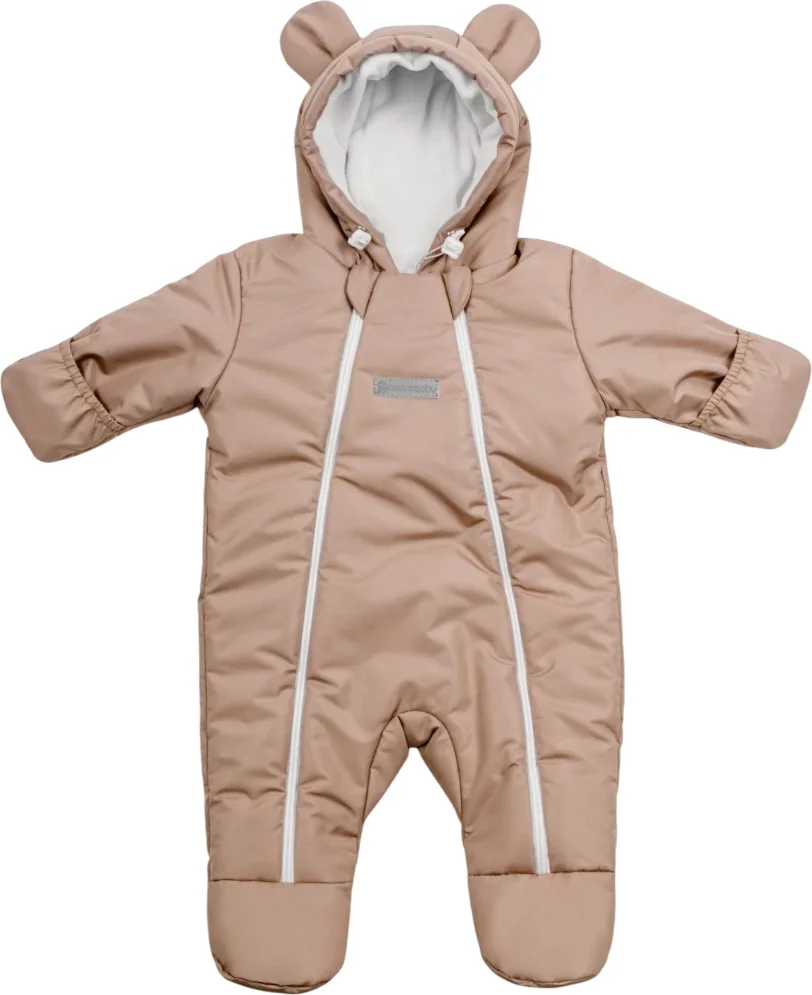 Комбинезон прогулочный детский Amarobaby Spring / AB-OD23-6201N-BEG-62 (бежевый, р.62)