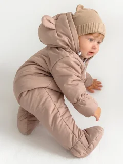 Комбинезон прогулочный детский Amarobaby Spring / AB-OD23-6201N-BEG-62 (бежевый, р.62) — фото 5