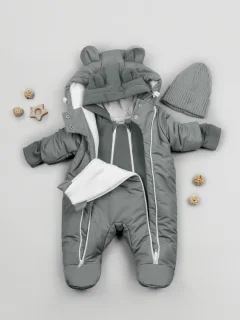 Комбинезон прогулочный детский Amarobaby Spring / AB-OD23-6201N-SE-68 (серый, р.68) — фото 3