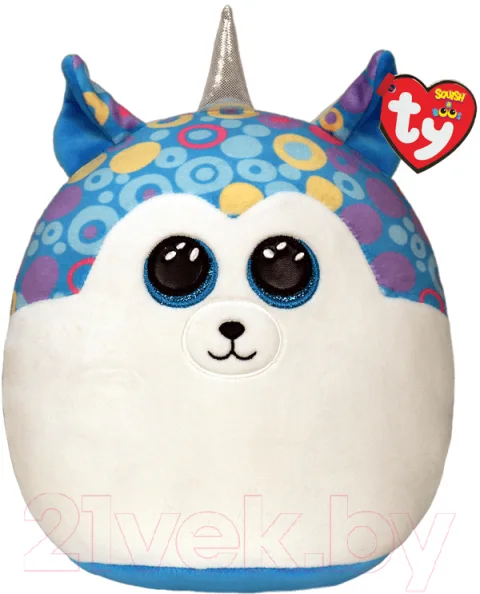 Подушка-игрушка TY Squish-A-Boos Щенок Хаски Helena / 39297