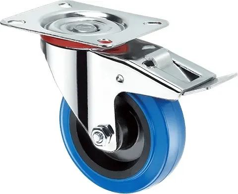 Опора колесная для тележки складской Ronel SRCLb 55 (синий)